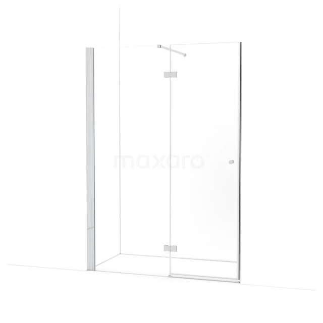 Amber Douchedeur | 140 cm Chroom Helder glas Draaideur WTB763110C