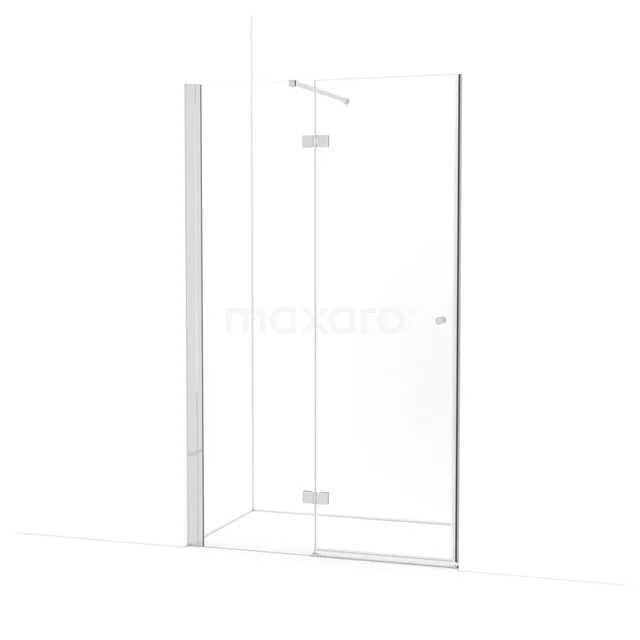 Amber Douchedeur | 120 cm Chroom Helder glas Draaideur WTB563110C