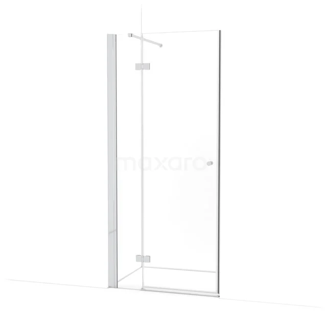 Amber Douchedeur | 90 cm Chroom Helder glas Draaideur WTB263110C