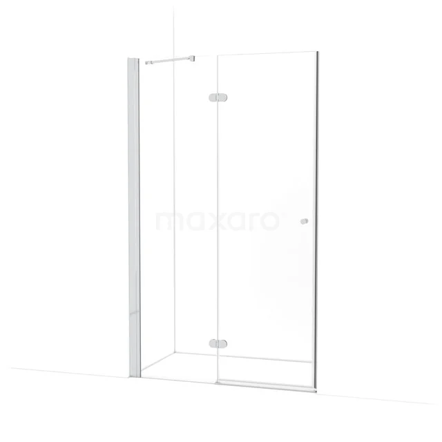 Amber Douchedeur | 120 cm Chroom Helder glas Draaideur WTB563220C