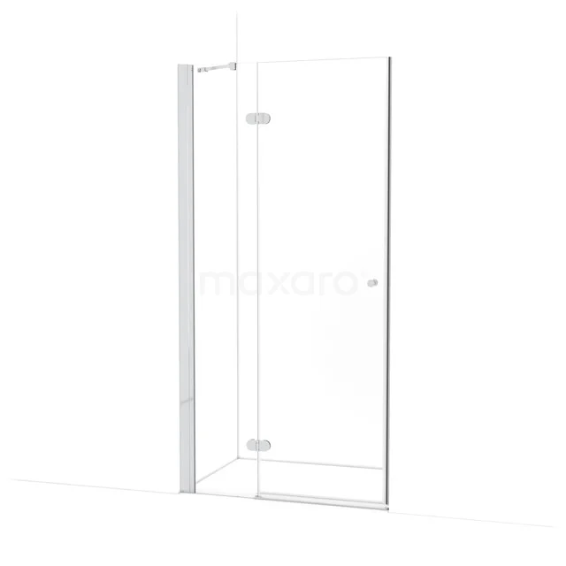 Amber Douchedeur | 100 cm Chroom Helder glas Draaideur WTB363220C