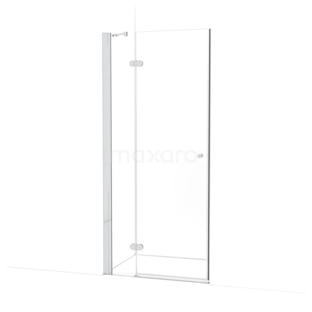 Amber Douchedeur | 90 cm Chroom Helder glas Draaideur WTB263220C