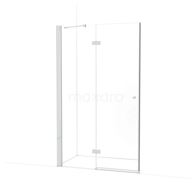 Amber Douchedeur | 120 cm Chroom Helder glas Draaideur WTB563210C