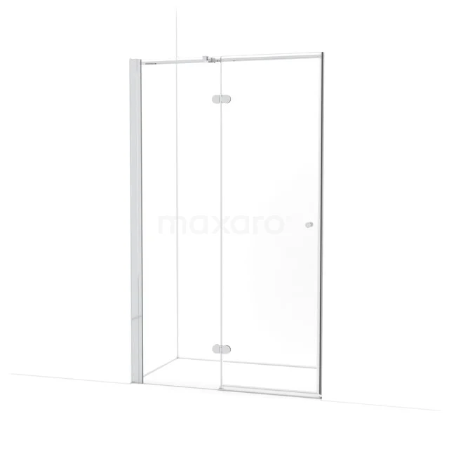 Amber Douchedeur | 120 cm Chroom Helder glas Draaideur WTB563320C