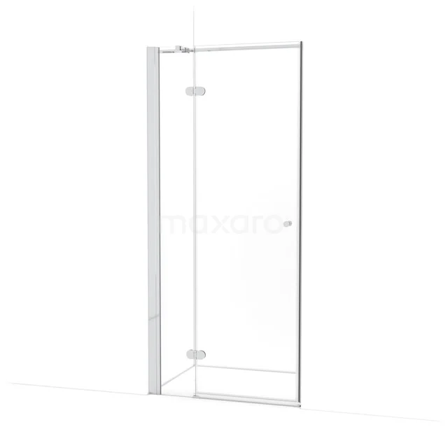 Amber Douchedeur | 90 cm Chroom Helder glas Draaideur WTB263320C