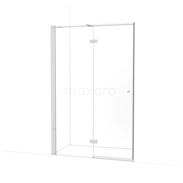 Amber Douchedeur | 130 cm Chroom Helder glas Draaideur WTB663310C