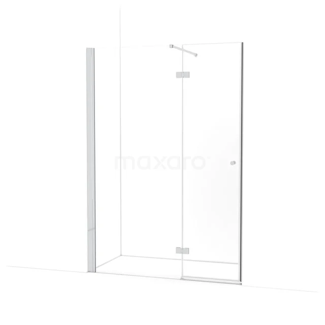 Amber Douchedeur | 140 cm Chroom Helder glas Draaideur WTB853110C