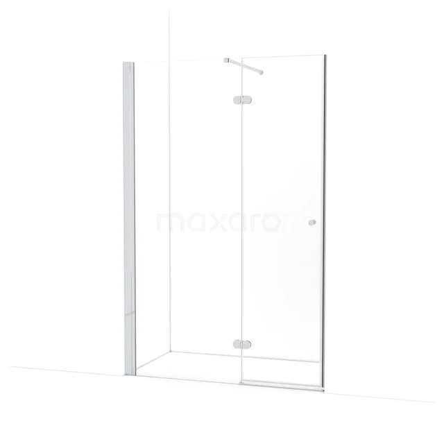 Amber Douchedeur | 130 cm Chroom Helder glas Draaideur WTB753120C