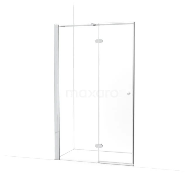 Amber Douchedeur | 120 cm Chroom Helder glas Draaideur WTB653320C