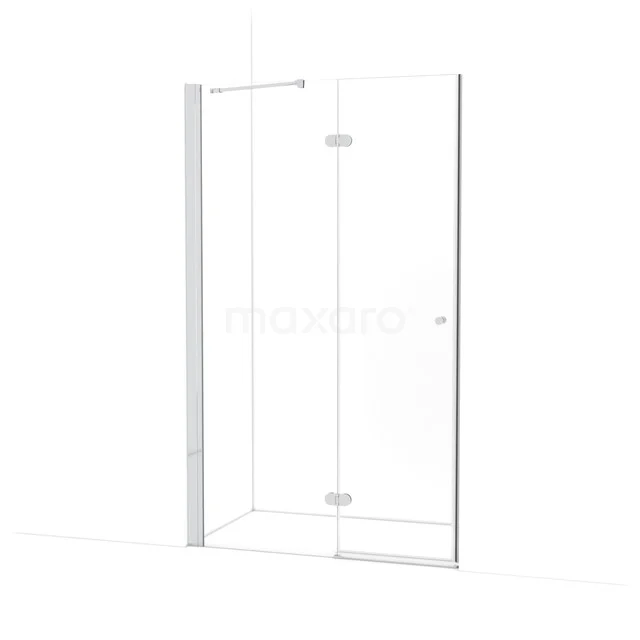 Amber Douchedeur | 120 cm Chroom Helder glas Draaideur WTB653220C