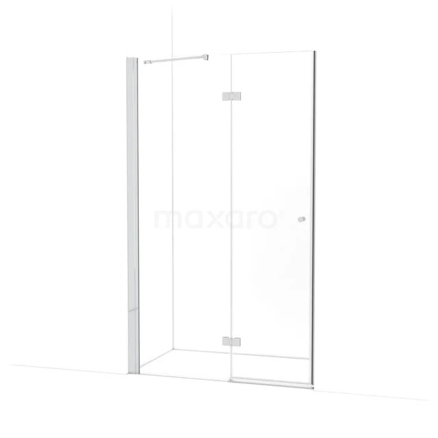 Amber Douchedeur | 120 cm Chroom Helder glas Draaideur WTB653210C