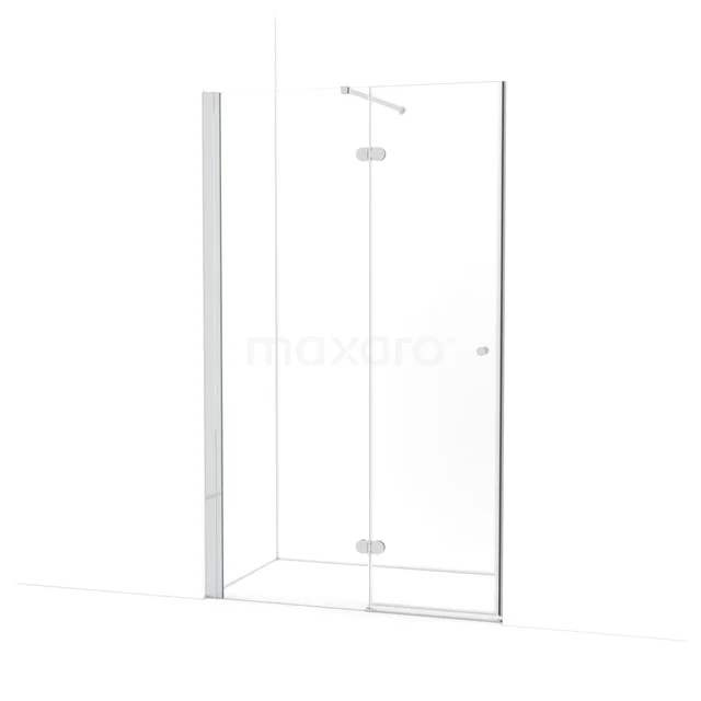 Amber Douchedeur | 120 cm Chroom Helder glas Draaideur WTB653120C