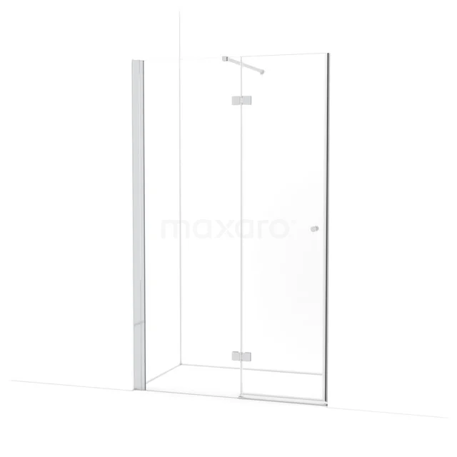 Amber Douchedeur | 120 cm Chroom Helder glas Draaideur WTB653110C