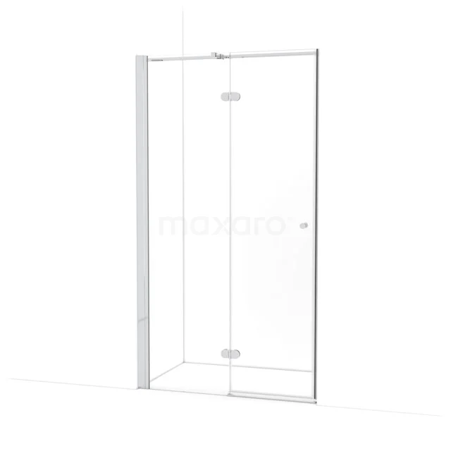 Amber Douchedeur | 110 cm Chroom Helder glas Draaideur WTB553320C