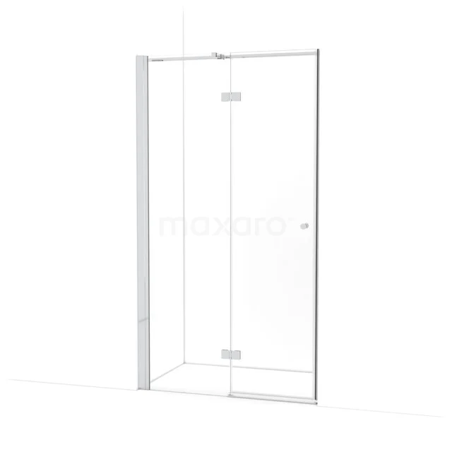 Amber Douchedeur | 110 cm Chroom Helder glas Draaideur WTB553310C