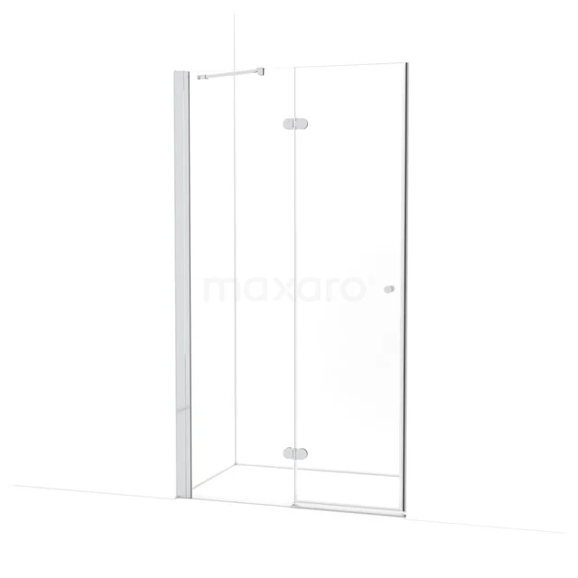 Amber Douchedeur | 110 cm Chroom Helder glas Draaideur WTB553220C