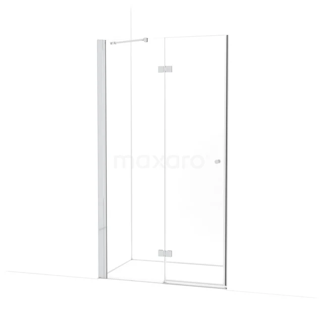 Amber Douchedeur | 110 cm Chroom Helder glas Draaideur WTB553210C