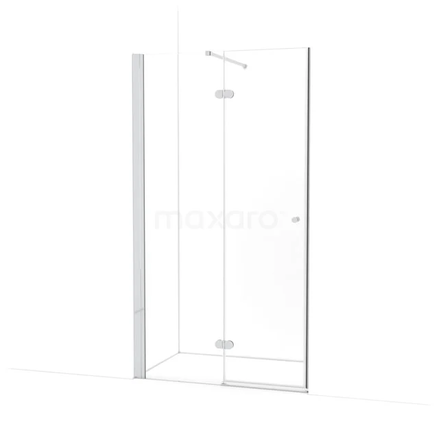 Amber Douchedeur | 110 cm Chroom Helder glas Draaideur WTB553120C