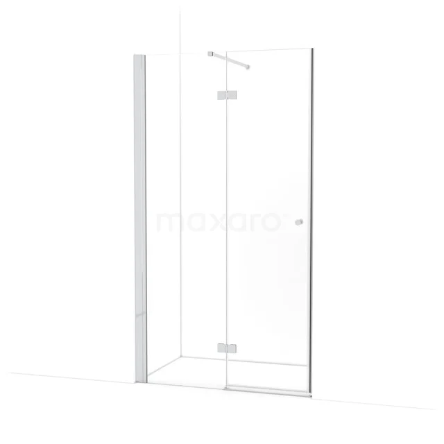 Amber Douchedeur | 110 cm Chroom Helder glas Draaideur WTB553110C