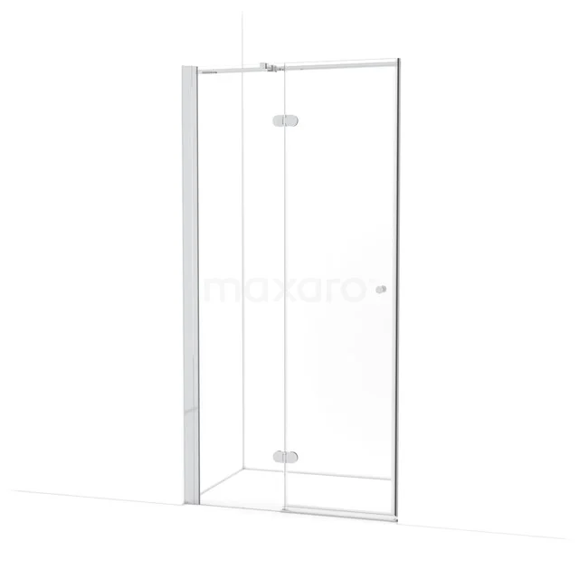 Amber Douchedeur | 100 cm Chroom Helder glas Draaideur WTB453320C