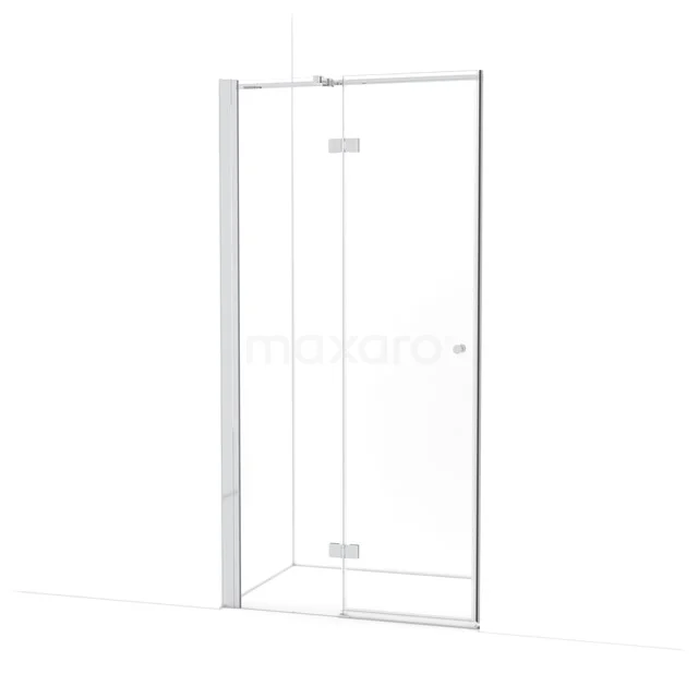 Amber Douchedeur | 100 cm Chroom Helder glas Draaideur WTB453310C