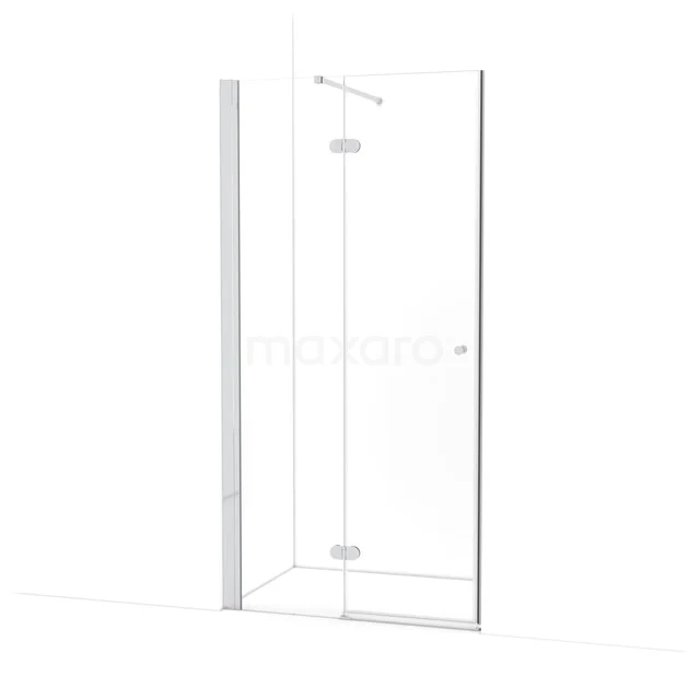 Amber Douchedeur | 100 cm Chroom Helder glas Draaideur WTB453120C