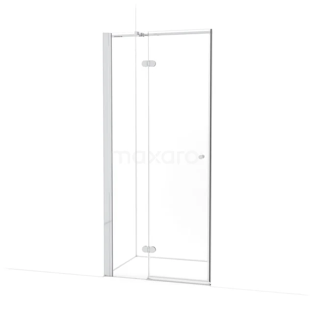 Amber Douchedeur | 90 cm Chroom Helder glas Draaideur WTB353320C