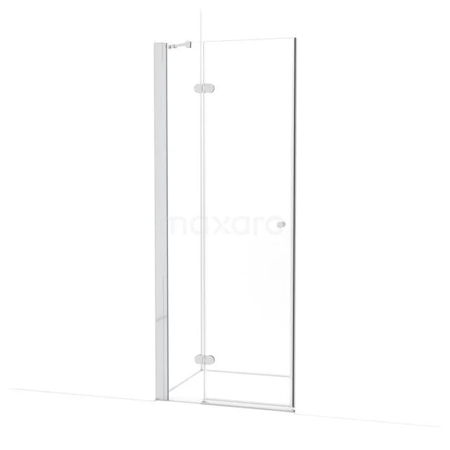 Amber Douchedeur | 80 cm Chroom Helder glas Draaideur WTB253220C