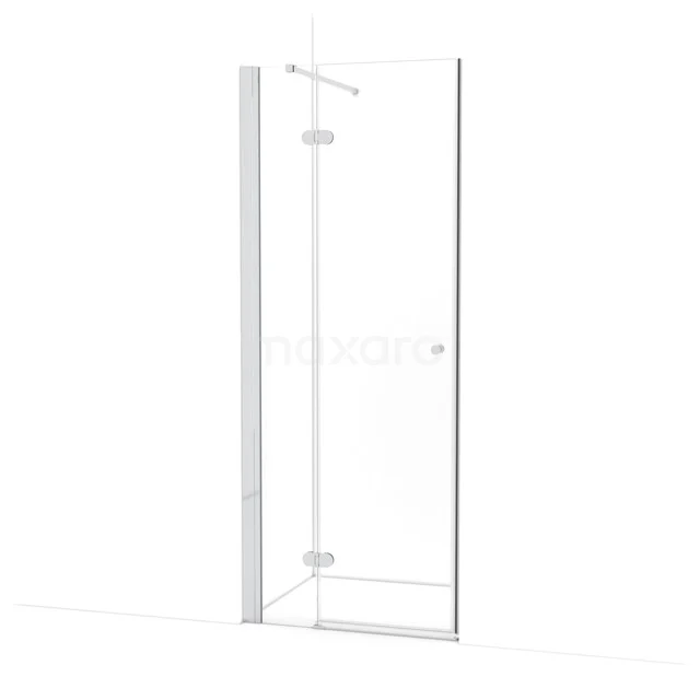 Amber Douchedeur | 80 cm Chroom Helder glas Draaideur WTB253120C