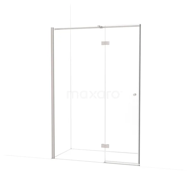 Amber Shower door | 130 cm Stainless steel Clear glass Pivot door WTB75310BR