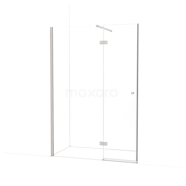 Amber Shower door | 130 cm Stainless steel Clear glass Pivot door WTB75110BR