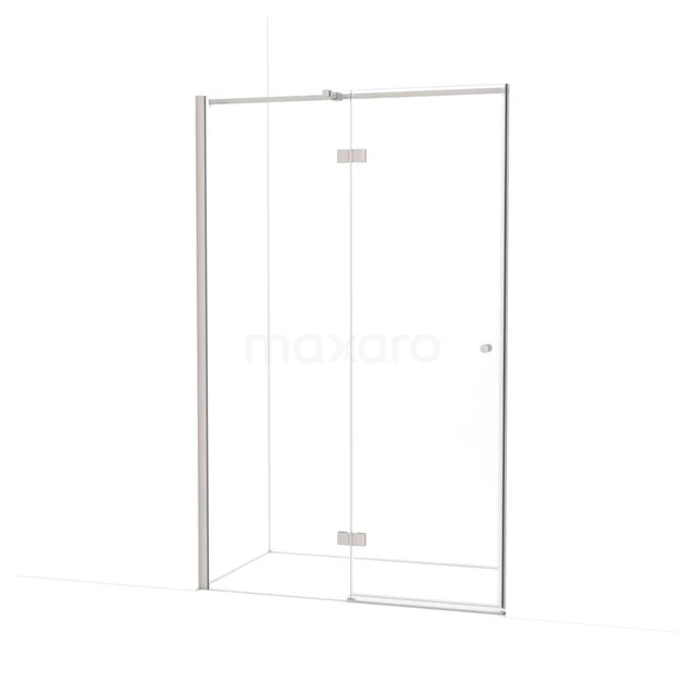 Amber Shower door | 130 cm Stainless steel Clear glass Pivot door WTB66310BR