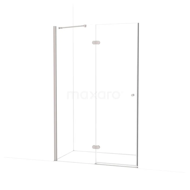 Amber Shower door | 130 cm Stainless steel Clear glass Pivot door WTB66220BR