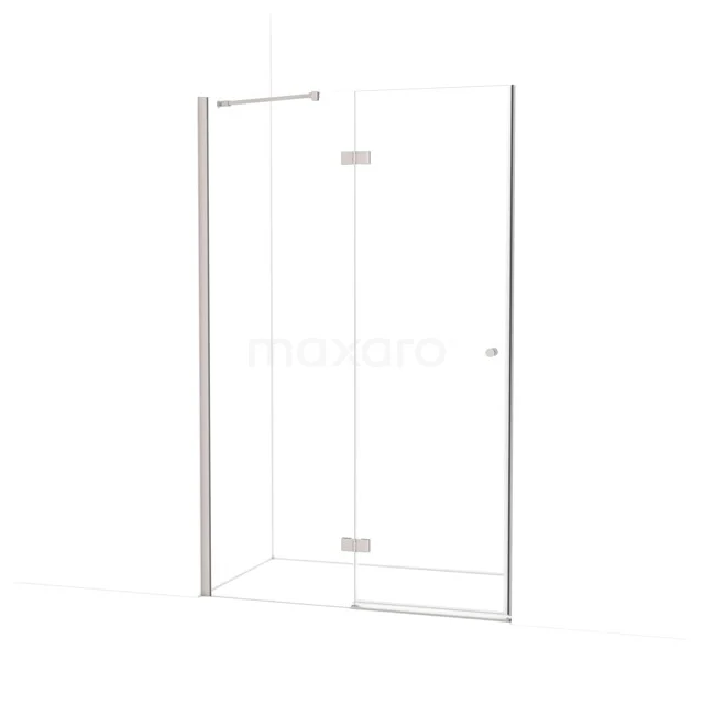 Amber Shower door | 130 cm Stainless steel Clear glass Pivot door WTB66210BR
