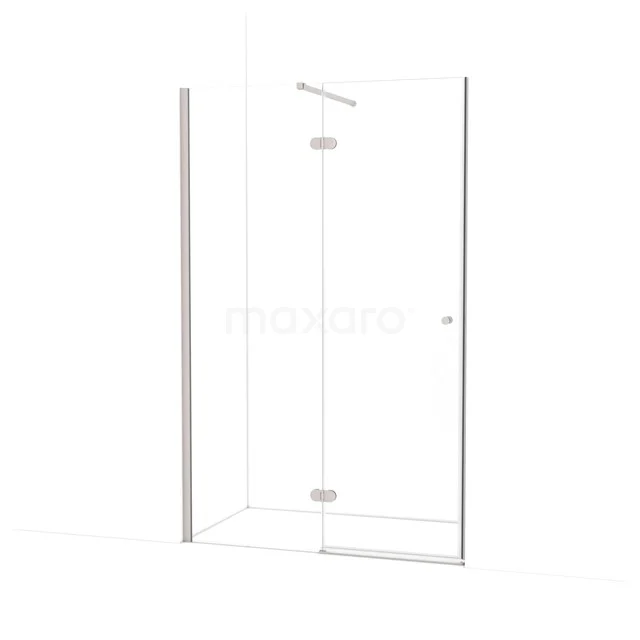 Amber Shower door | 130 cm Stainless steel Clear glass Pivot door WTB66120BR