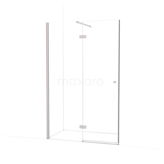 Amber Shower door | 130 cm Stainless steel Clear glass Pivot door WTB66110BR
