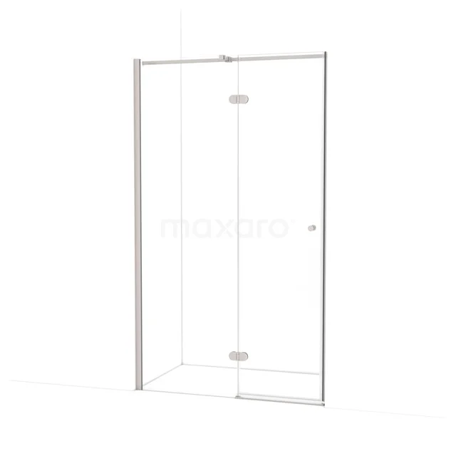 Amber Duschtür | 120 cm Edelstahl Klarglas Drehtür WTB65320BR