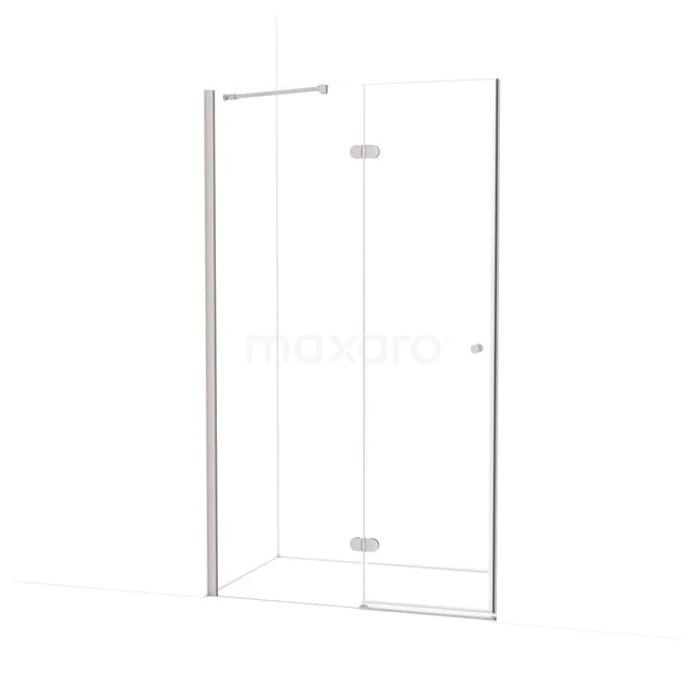 Amber Duschtür | 120 cm Edelstahl Klarglas Drehtür WTB65220BR