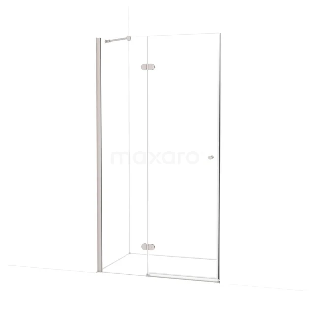 Amber Shower door | 110 cm Stainless steel Clear glass Pivot door WTB46220BR