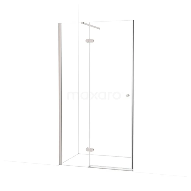 Amber Duschtür | 100 cm Edelstahl Klarglas Drehtür WTB36120BR