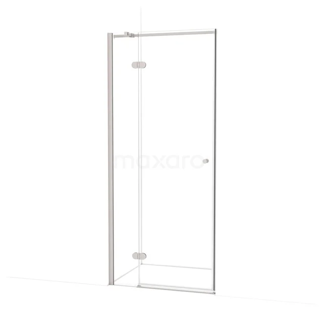 Amber Duschtür | 80 cm Edelstahl Klarglas Drehtür WTB16320BR