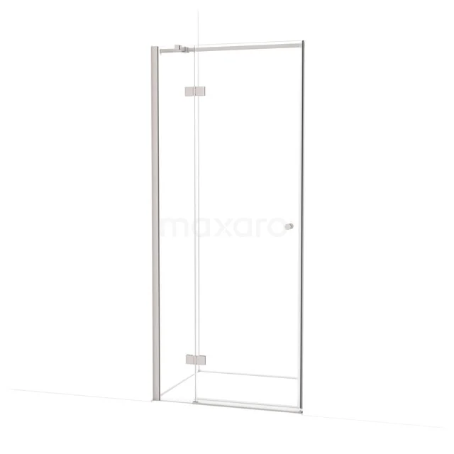 Amber Duschtür | 80 cm Edelstahl Klarglas Drehtür WTB16310BR
