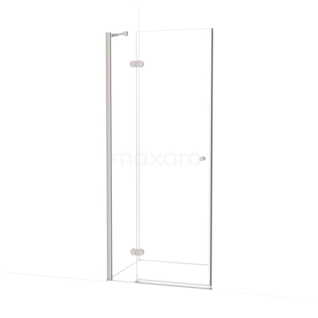 Amber Shower door | 80 cm Stainless steel Clear glass Pivot door WTB16220BR