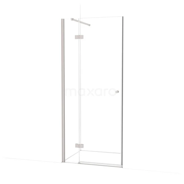 Amber Shower door | 80 cm Stainless steel Clear glass Pivot door WTB16110BR