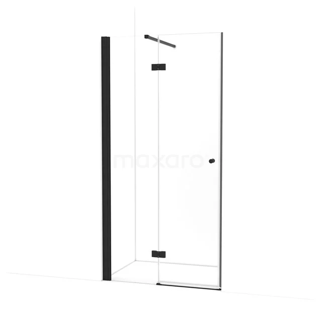 Amber Shower door | 100 cm Matte black Clear glass Pivot door WTB453110M