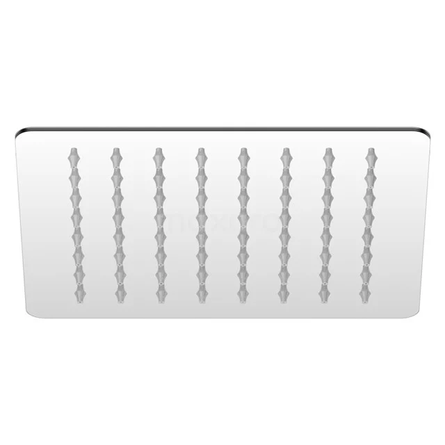 Regendusche Balance Chrom, 20cm Duschkopf, Chrom 260.100.200 Rechteckiger Edelstahl-Regenduschekopf mit modernem Design, Deckenmontage, ausgestattet mit feinen Wasserstrahlen für ein luxuriöses Badezimmererlebnis.