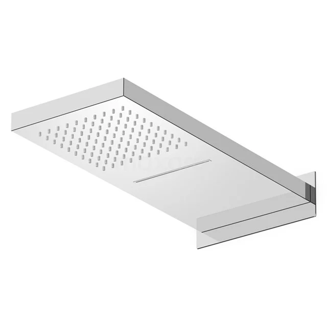 Regendusche Cubic Chrom Versenkt 50x22cm Chrom 260.300.001 Rechteckiger silberner Regenduschekopf im modernen Stil, ideal als stilvolle Ergänzung für jedes Badezimmer.