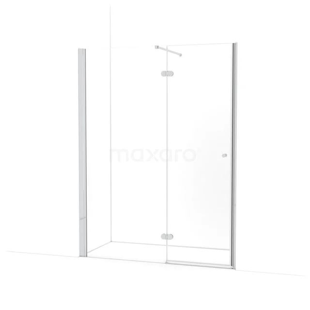 Amber Douchedeur | 155 cm Chroom Helder glas Draaideur WTC863120C