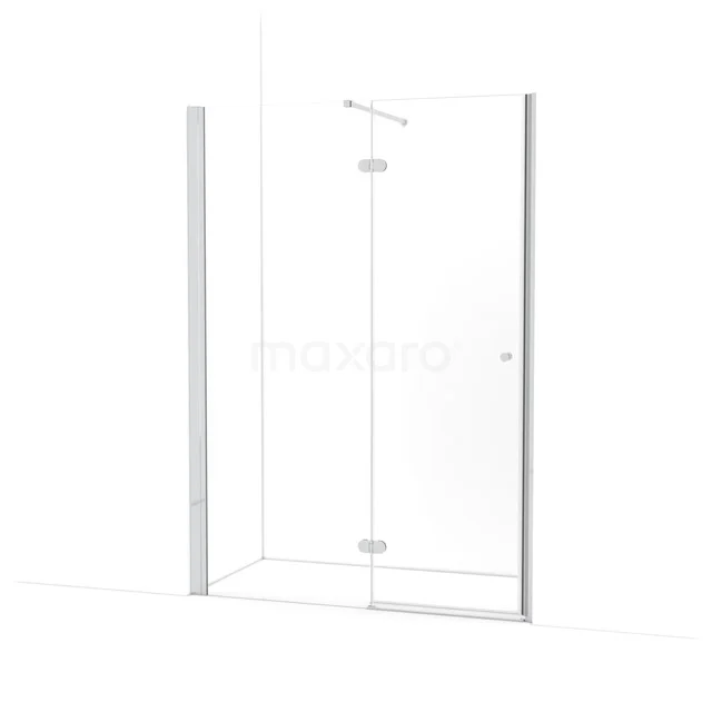 Amber Douchedeur | 145 cm Chroom Helder glas Draaideur WTC763120C