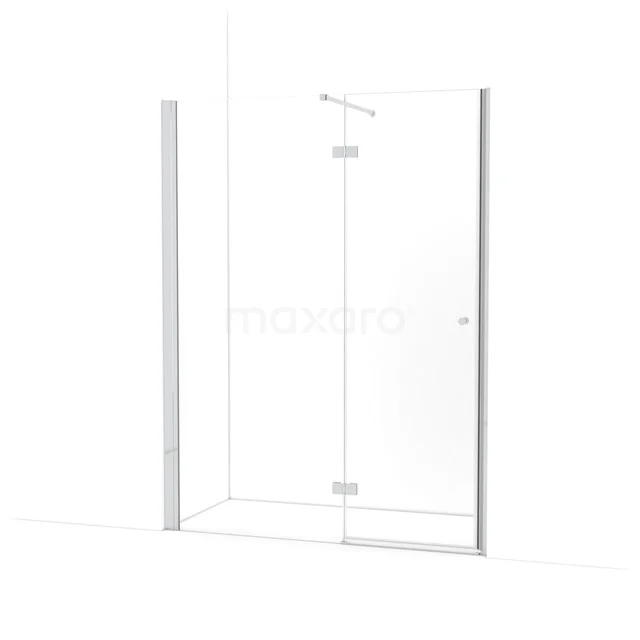 Amber Douchedeur | 155 cm Chroom Helder glas Draaideur WTC863110C